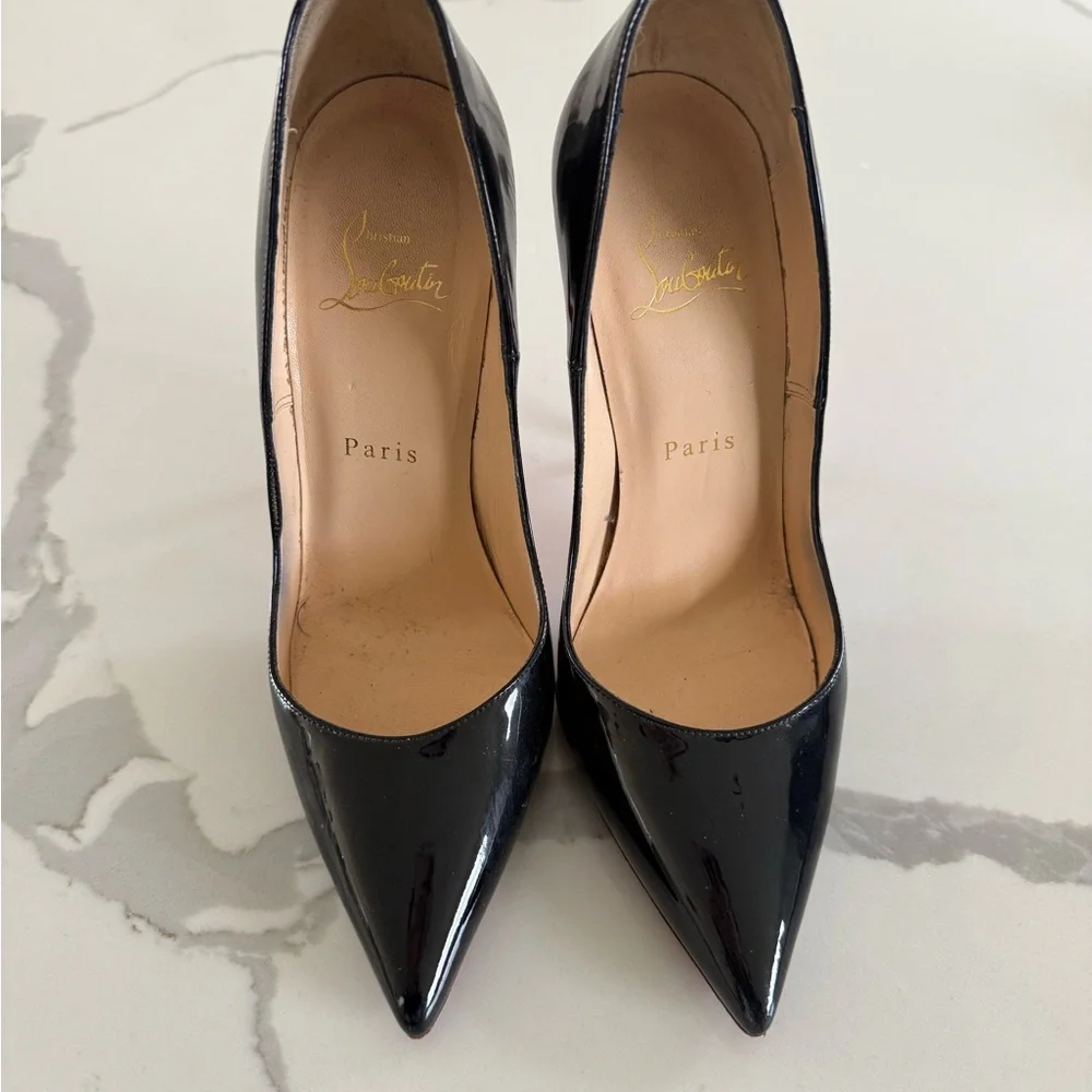 Black and Red Stiletto Heels - Picture 3 of 5